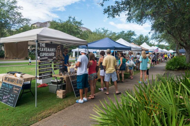 30A Farmers Market vendor tents