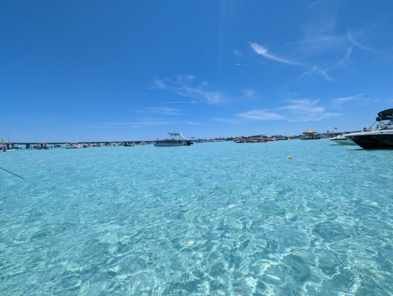 Clear turquoise water on the Emerald Coast