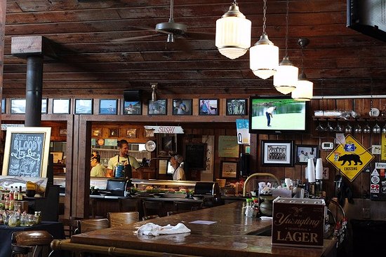 Interior of Harbor Docks bar in Destin