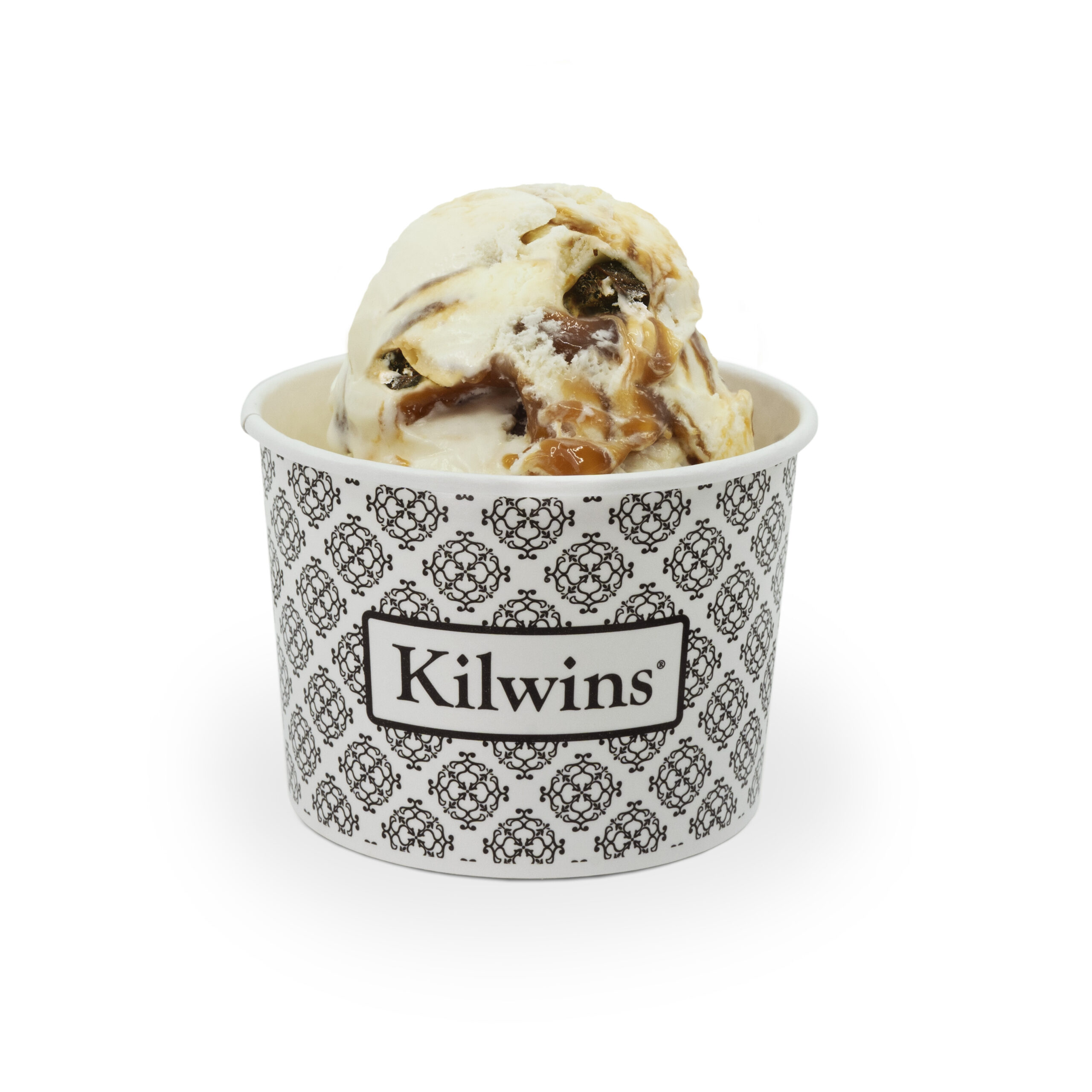 Dish of Kilwins sea salt caramel ice cream
