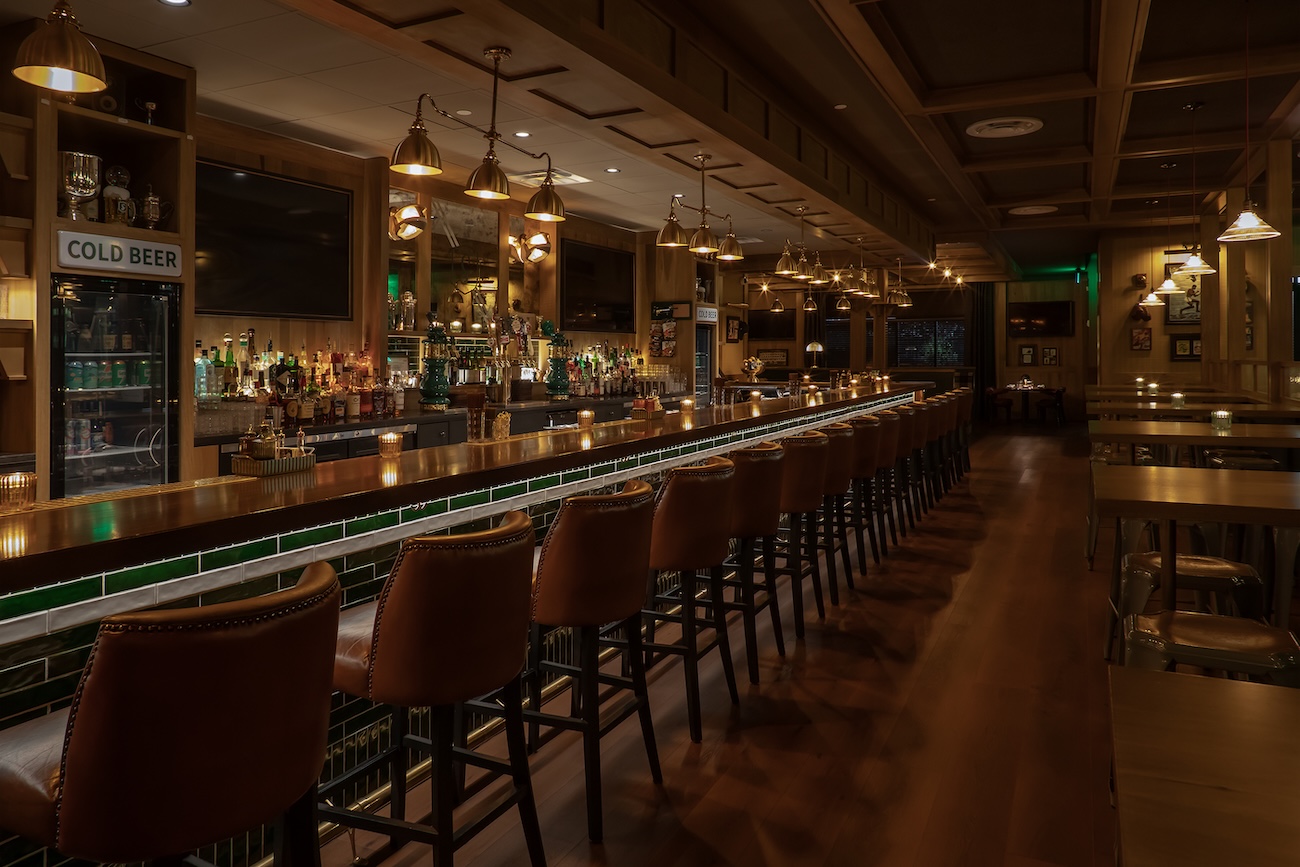 Interior seating area at Scout Sports Tavern in WaterSound