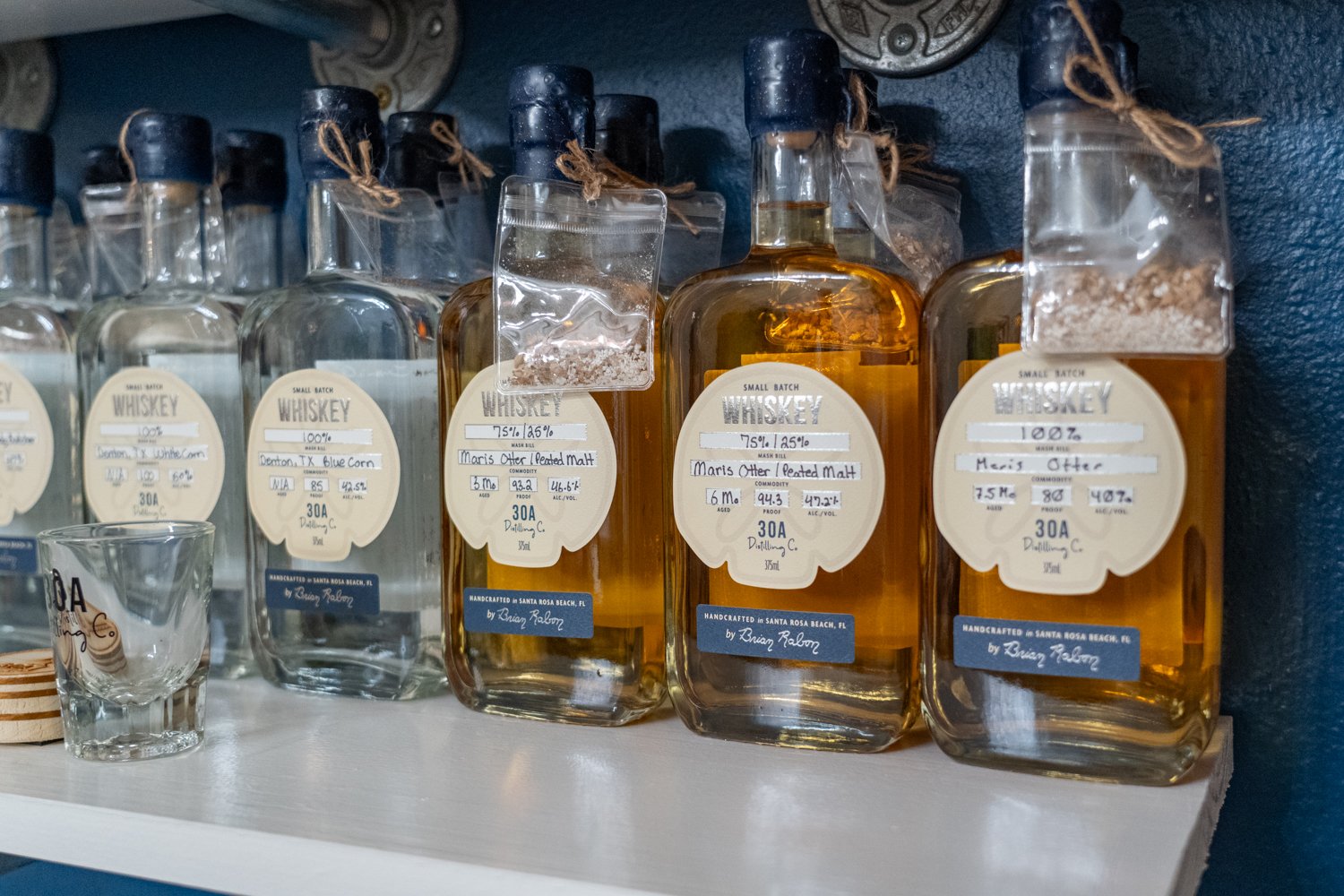 Craft cocktails made with 30A Distilling Co. spirits