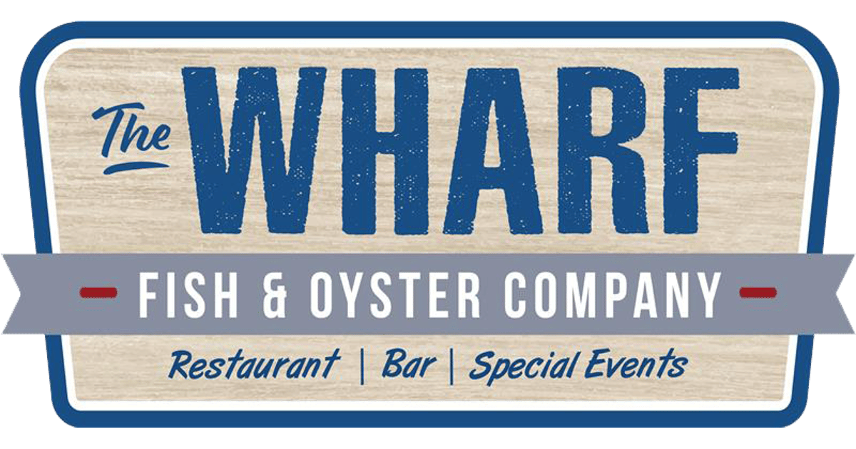 Branding image displayed on The Wharf Fish and Oyster Company website