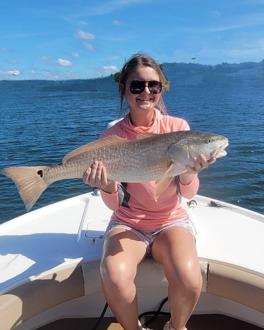 Anglers holding fish caught on a 2nd Chance Charter Co trip