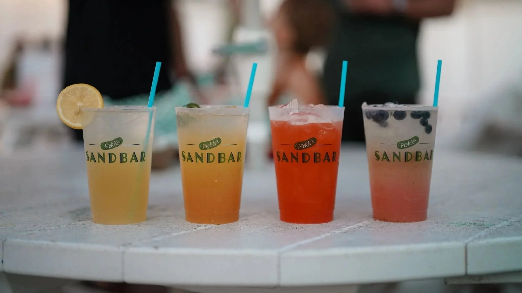 Seasonal handcrafted cocktails served at Pickle's Sandbar