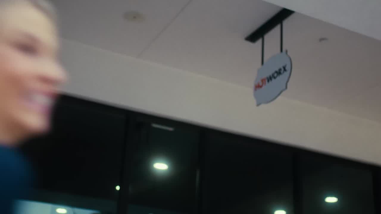 Preview image from the HOTWORX studio walkthrough video showing the infrared workout setup