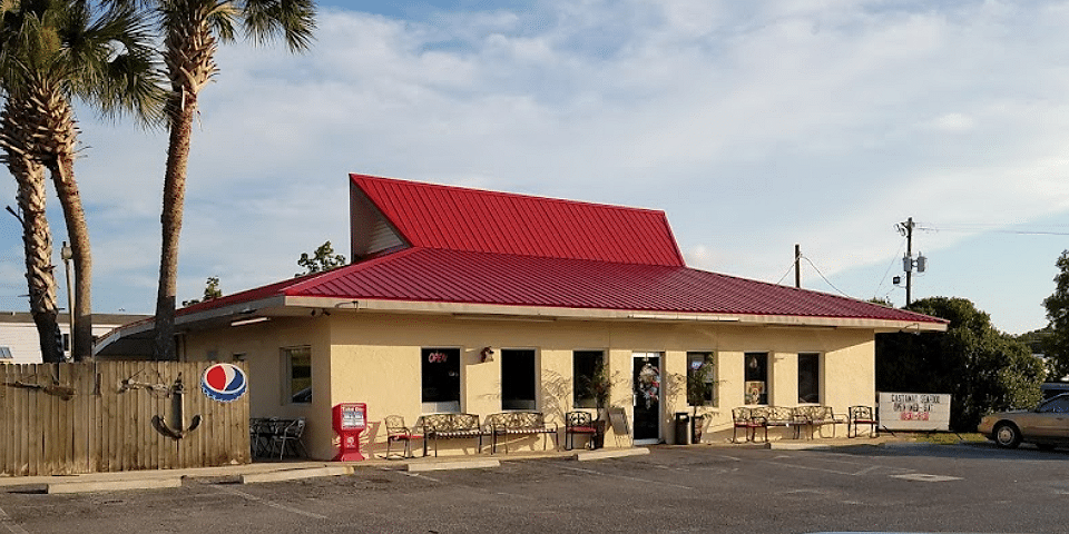 Castaways Seafood restaurant building in Bonifay, Florida