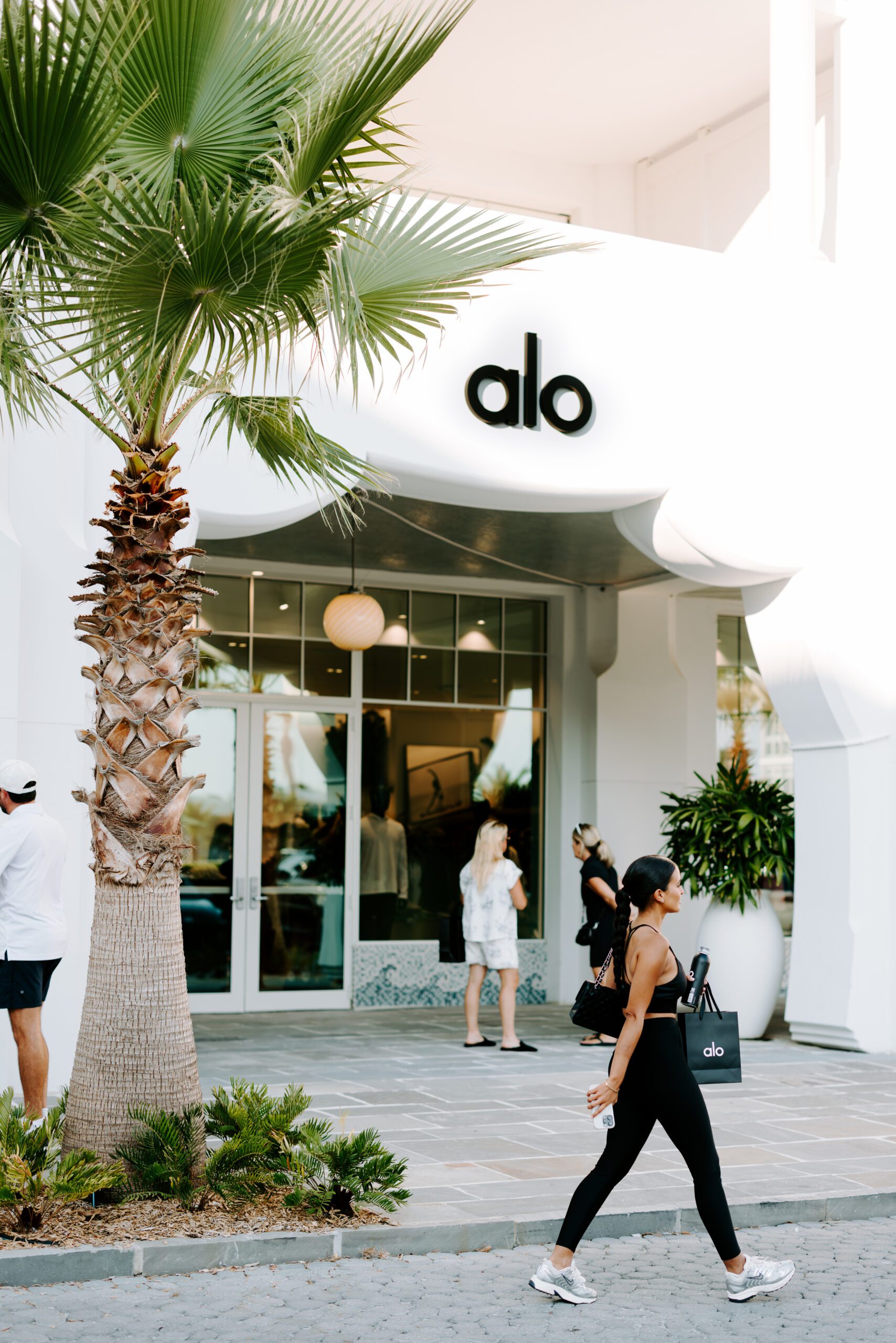 Alo Yoga storefront in Alys Beach Town Center