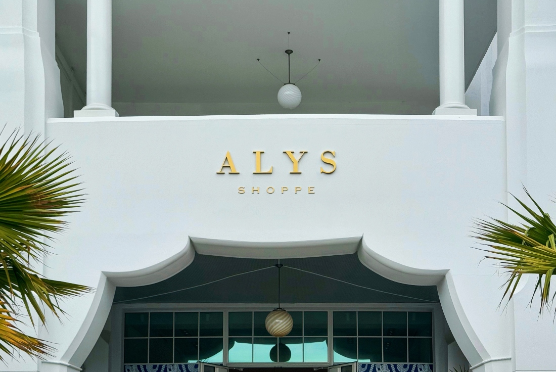 Alys Shoppe storefront at The Della in Alys Beach Town Center