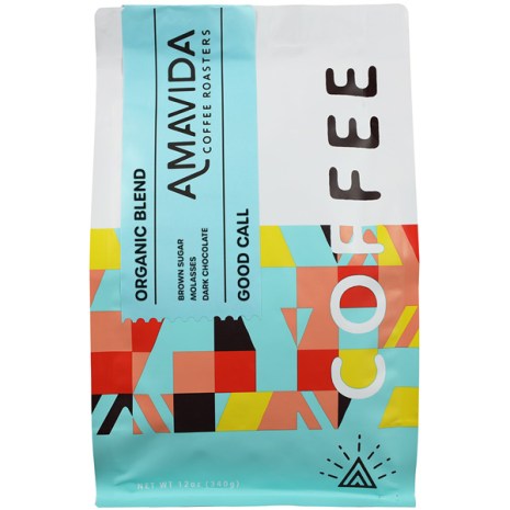 Bag of Amavida Coffee Roasters' Good Call Blend coffee