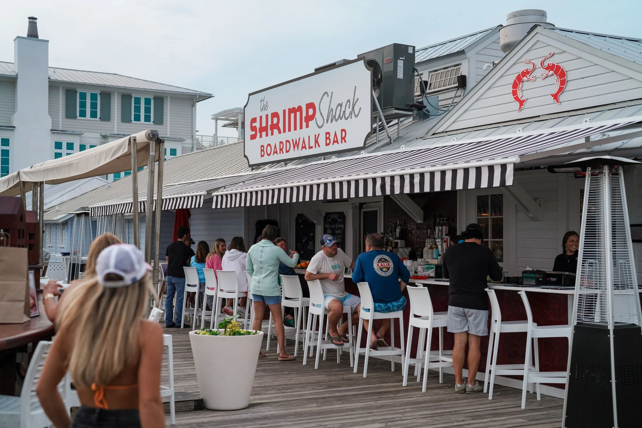 The Boardwalk Bar attached to The Shrimp Shack in Seaside