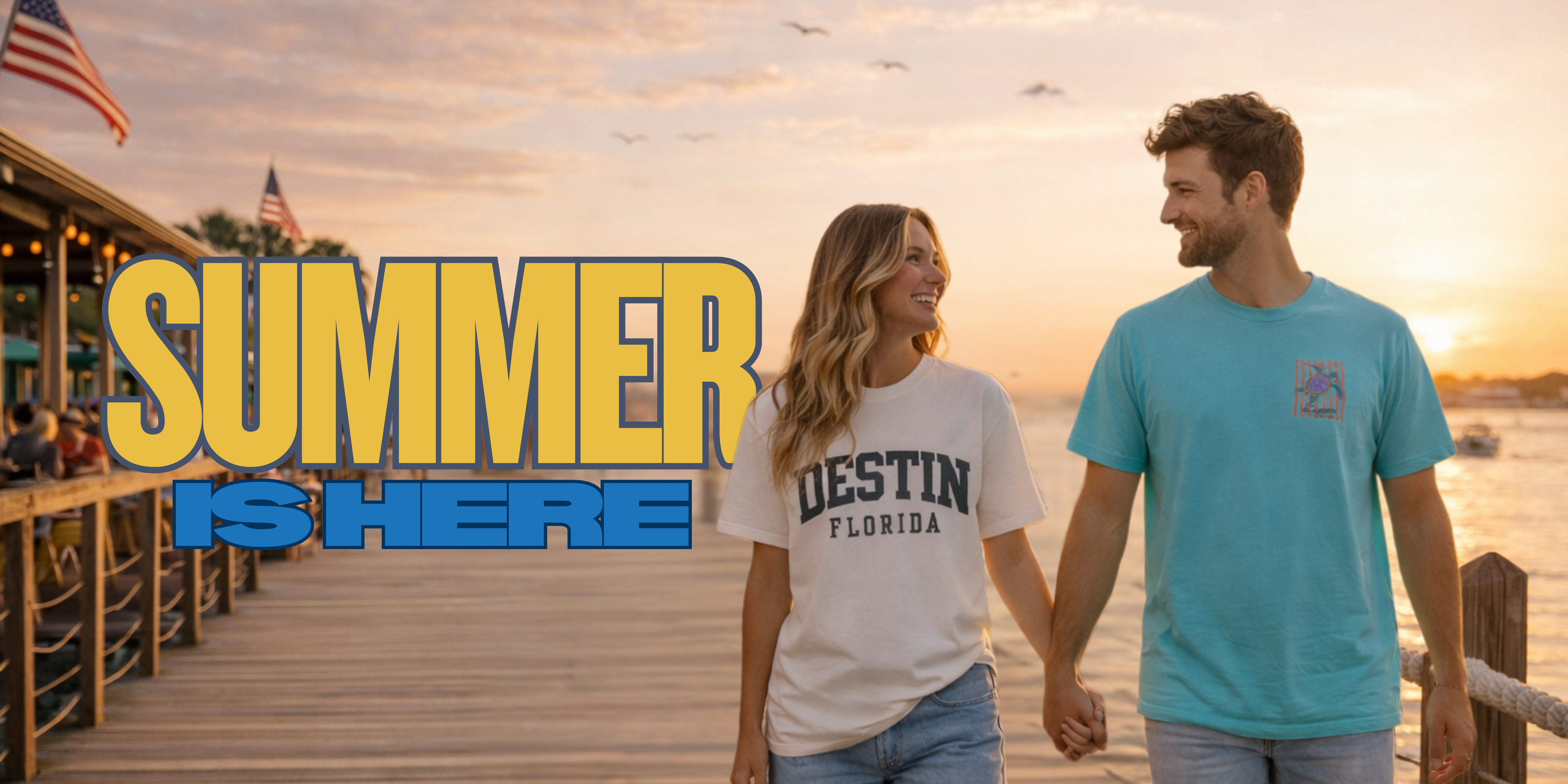 Alvin's Island beach store promotional banner