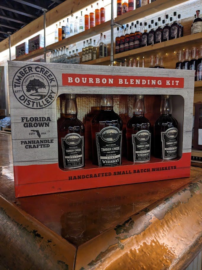 Timber Creek Distillery bourbon blending kit with separate single grain whiskeys