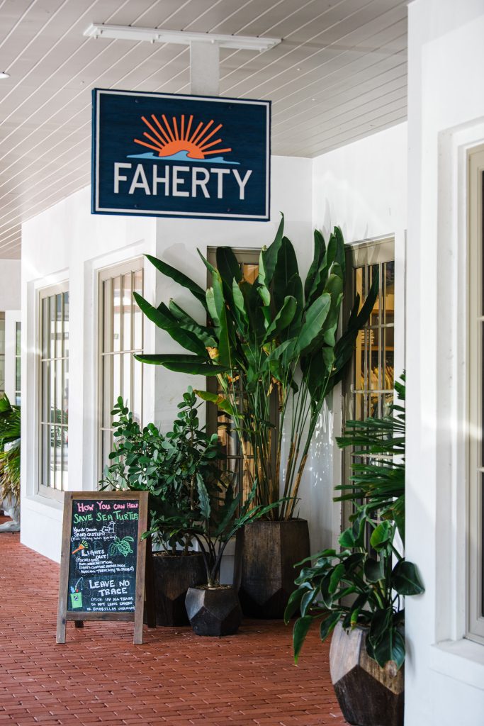 Faherty storefront in Rosemary Beach town center