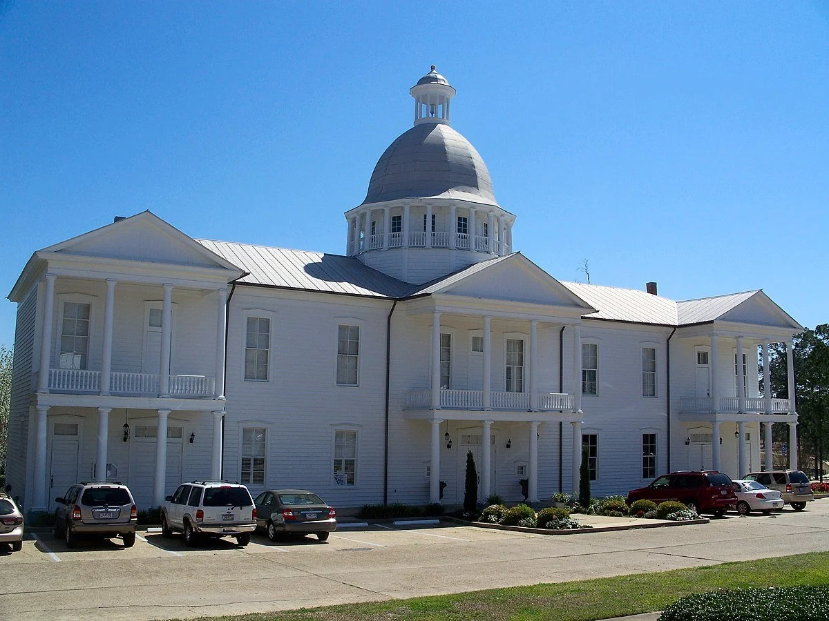 The historic Chautauqua Hall of Brotherhood near the Walton County Heritage Museum