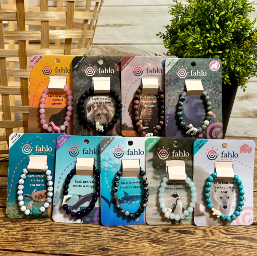 FAHLO wildlife conservation bracelets sold at North Bay Mercantile