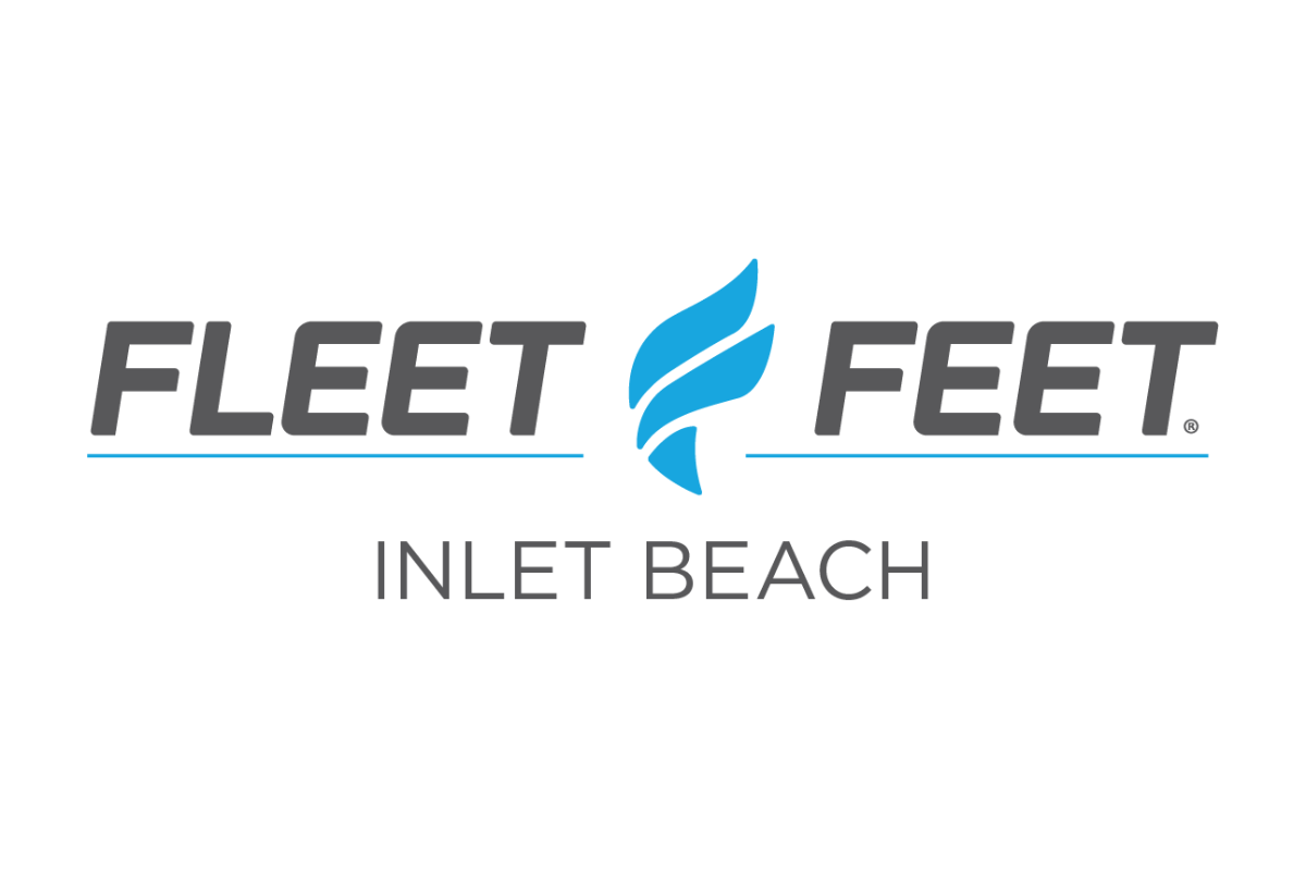 Fleet Feet running shoe display at WaterSound Town Center