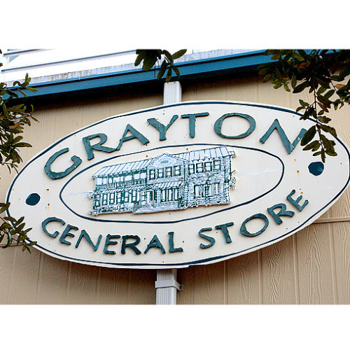 Grayton General Store sign in Grayton Beach, Florida
