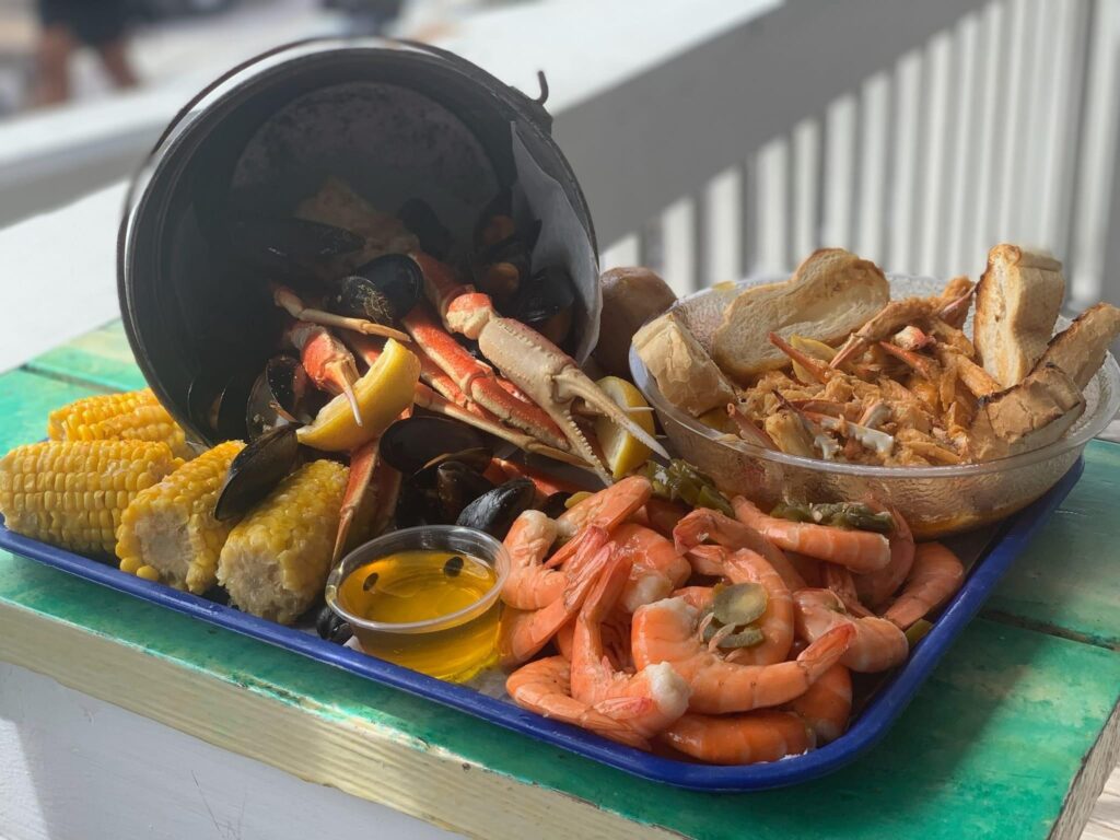 Seafood platter at Boathouse Oyster Bar in Destin, Florida