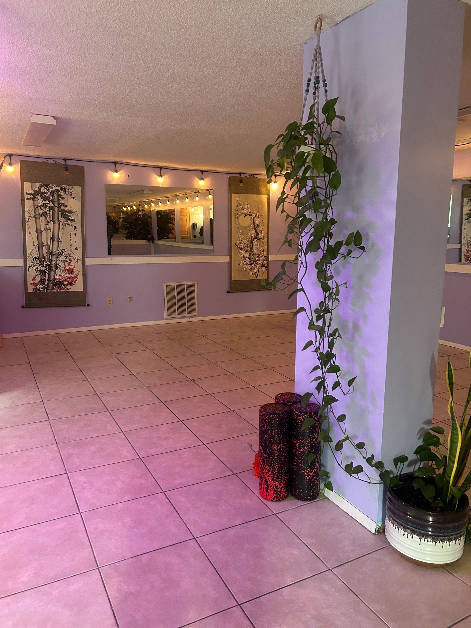 Treatment room space used for massage and wellness sessions at Time to Be Present Wellness