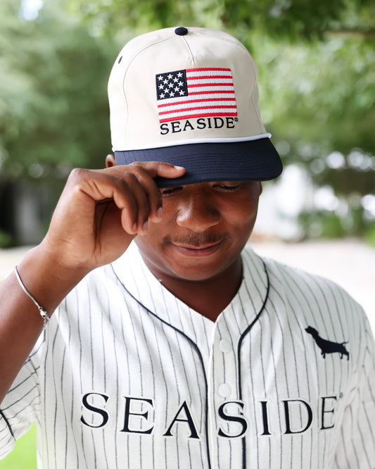Seaside branded performance hat sold at The Seaside Style in Seaside, Florida