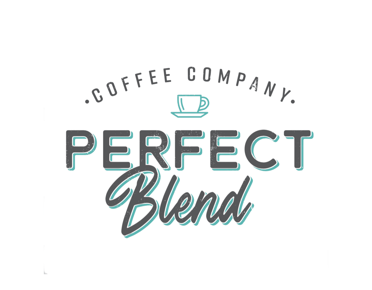 Perfect Blend Coffee Company logo, a locally owned coffee shop in Navarre's Harvest Village