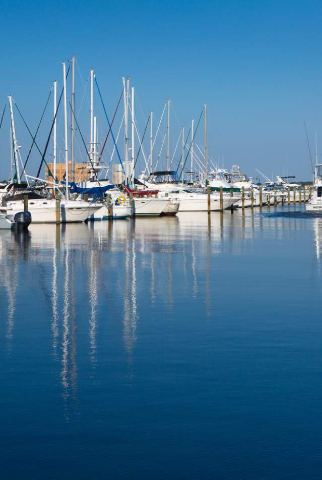 Bay Point Marina on the Intracoastal Waterway near Panama City Beach