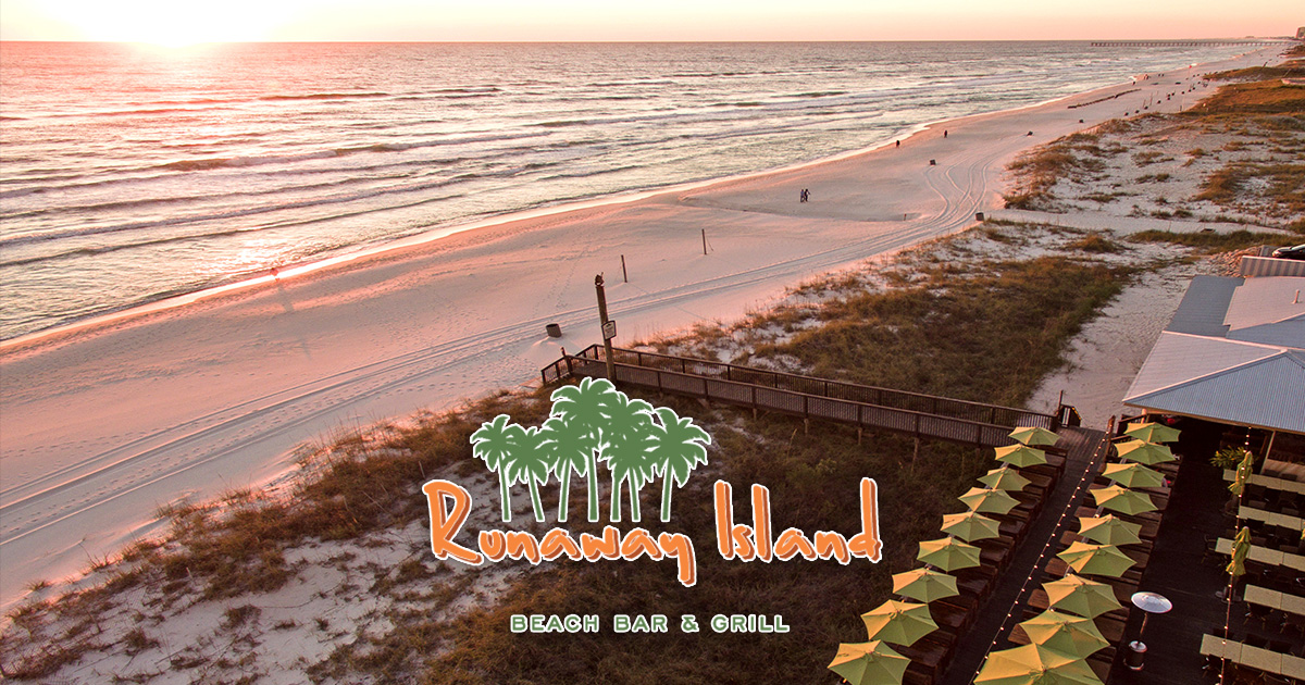 Runaway Island Beach Bar and Grill on Front Beach Road in Panama City Beach
