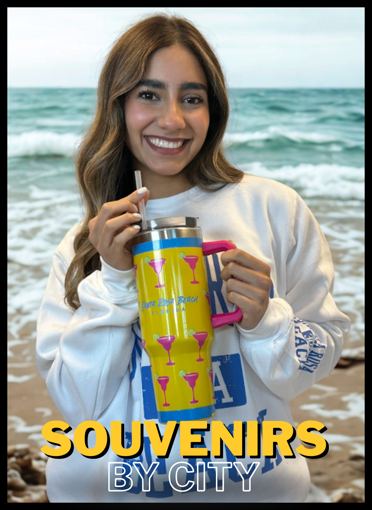 Souvenir merchandise sold at Alvin's Island beach stores