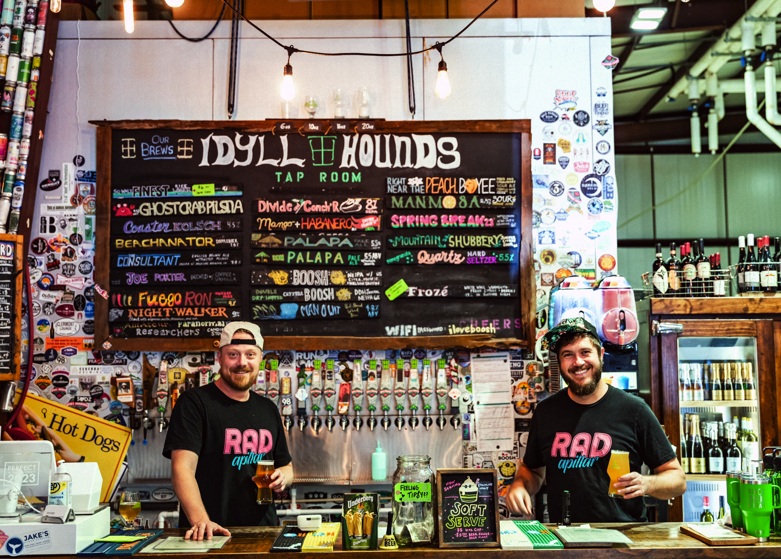 The Idyll Hounds Brewing Company crew in Santa Rosa Beach