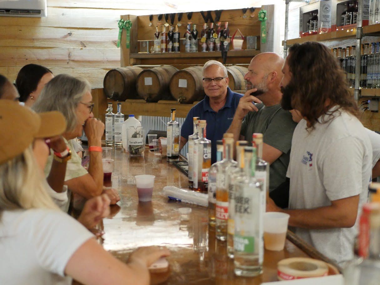 Interior of the tasting room at Timber Creek Distillery in Crestview
