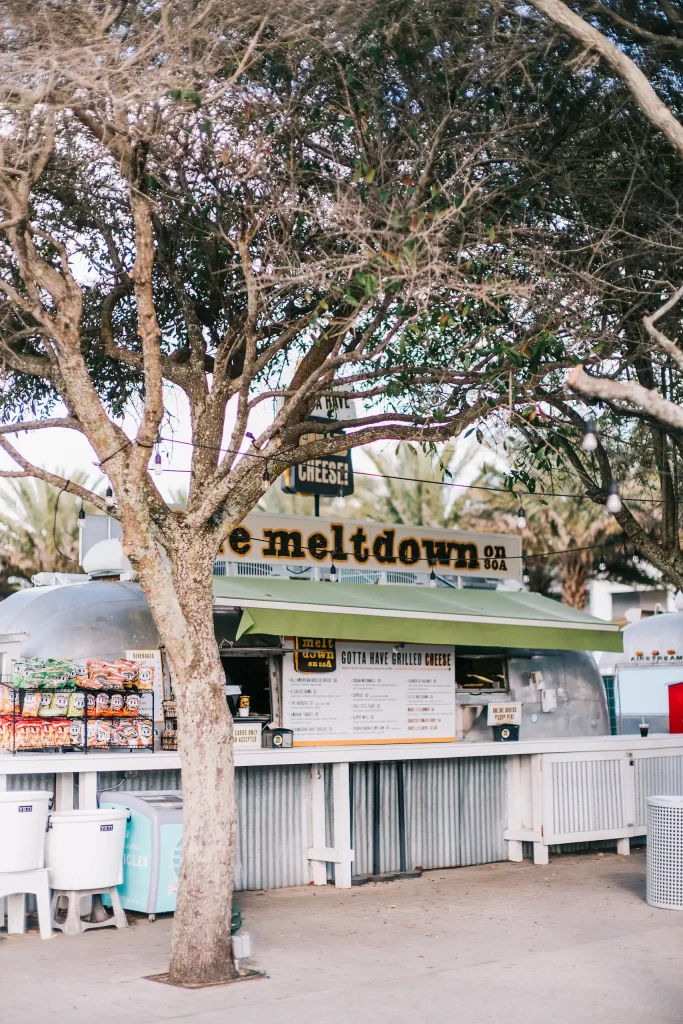 The Meltdown on 30A vintage Airstream trailer on Airstream Row in Seaside