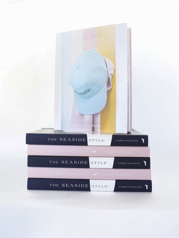Seaside Style branded books and merchandise display