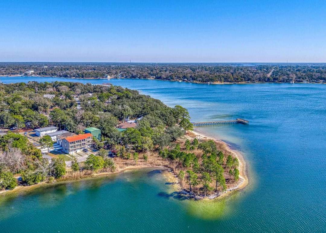 Aerial view of Valparaiso on Boggy Bayou