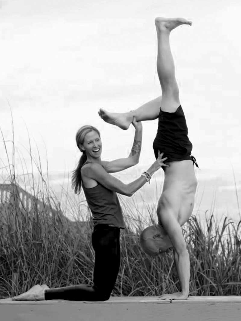 Yoga class in session at Balance Health Studio on 30A