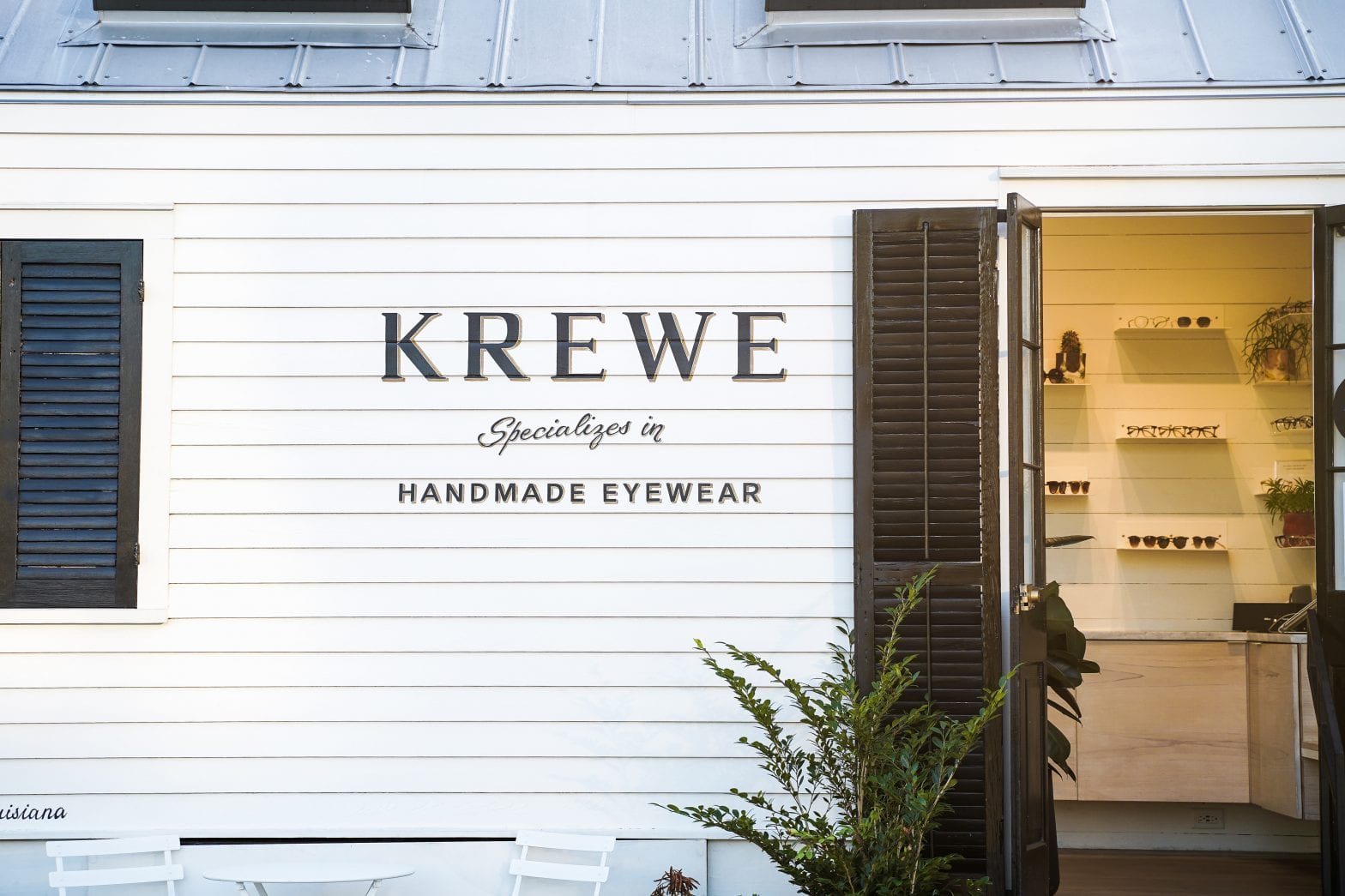 KREWE Tiny House storefront styled after a New Orleans shotgun house in Alys Beach