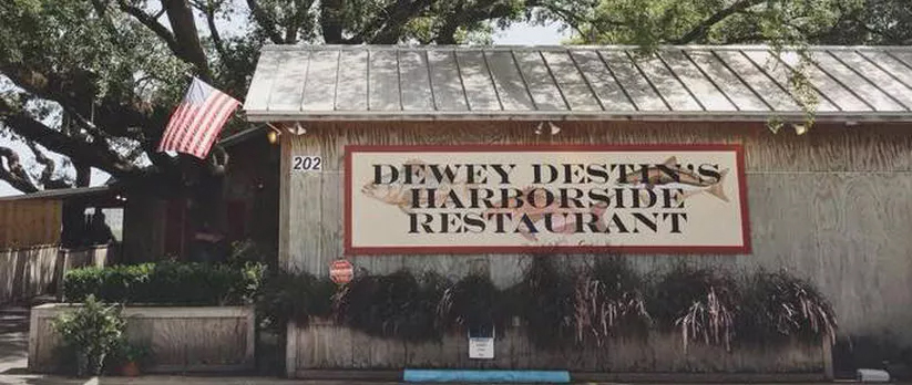 Dewey Destin's Harborside restaurant on Destin Harbor