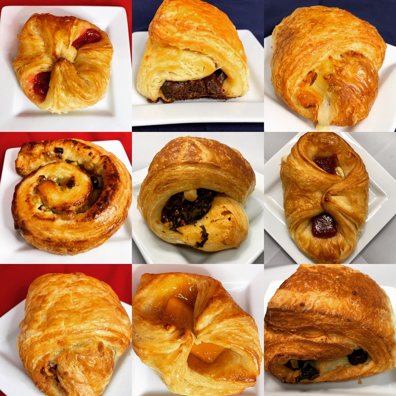 Fresh croissants and pastries at Bon Appetit French Bakery and Cafe