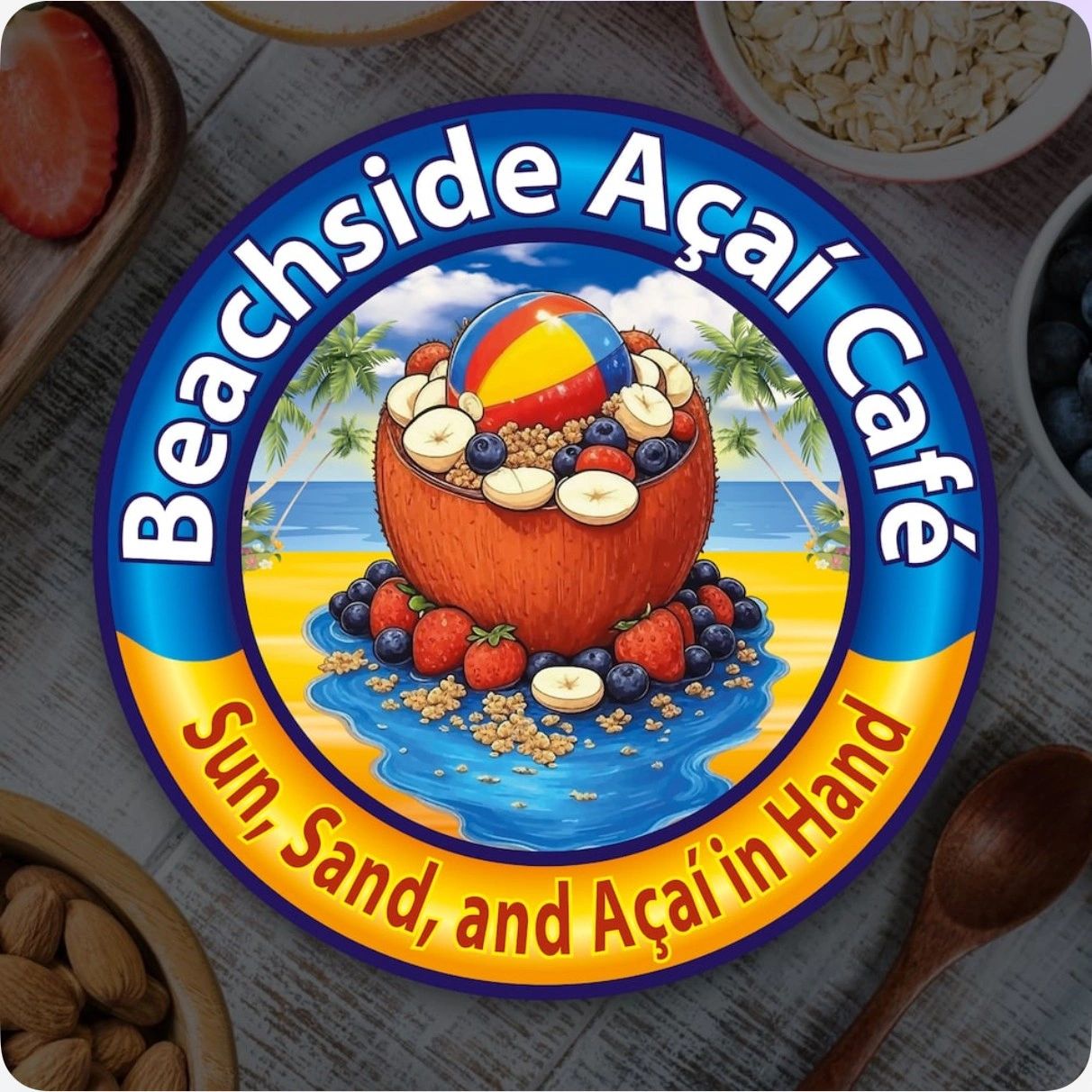 Beachside Acai Cafe logo
