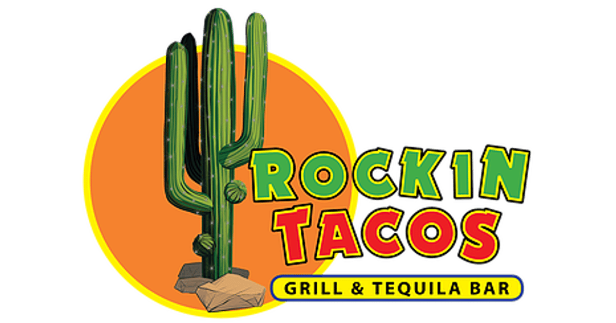 Rockin' Tacos Grill and Tequila Bar branding on Okaloosa Island in Fort Walton Beach