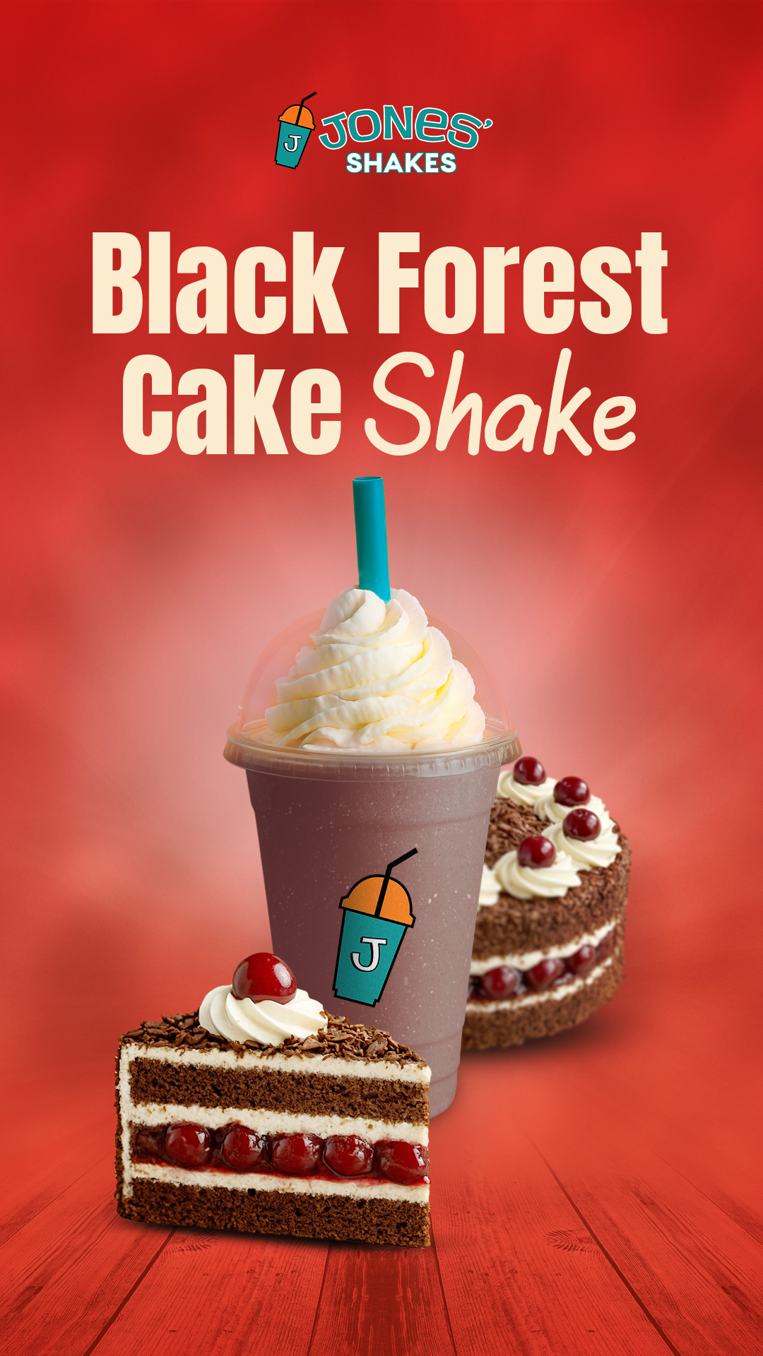 A custom blended milkshake from Jones' Shakes
