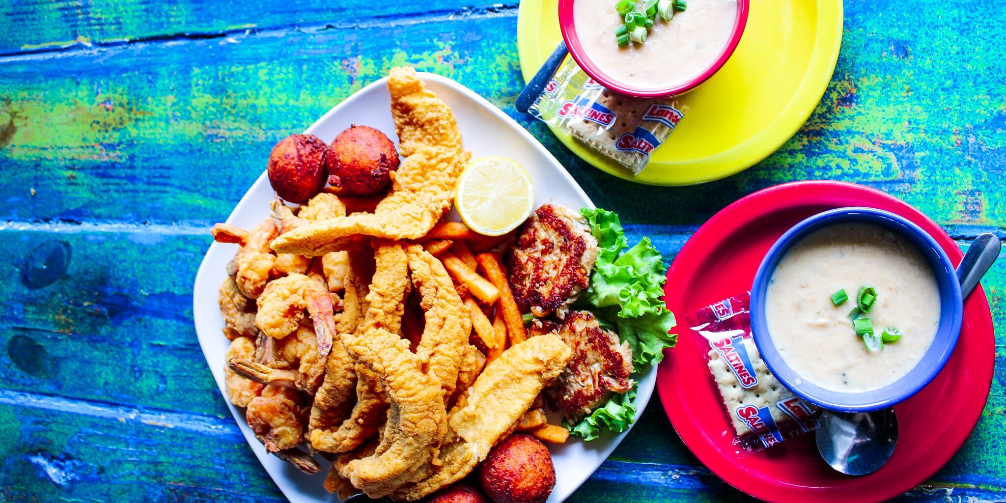Captain's Catch seafood platter for two at Shaggy's Pensacola Beach