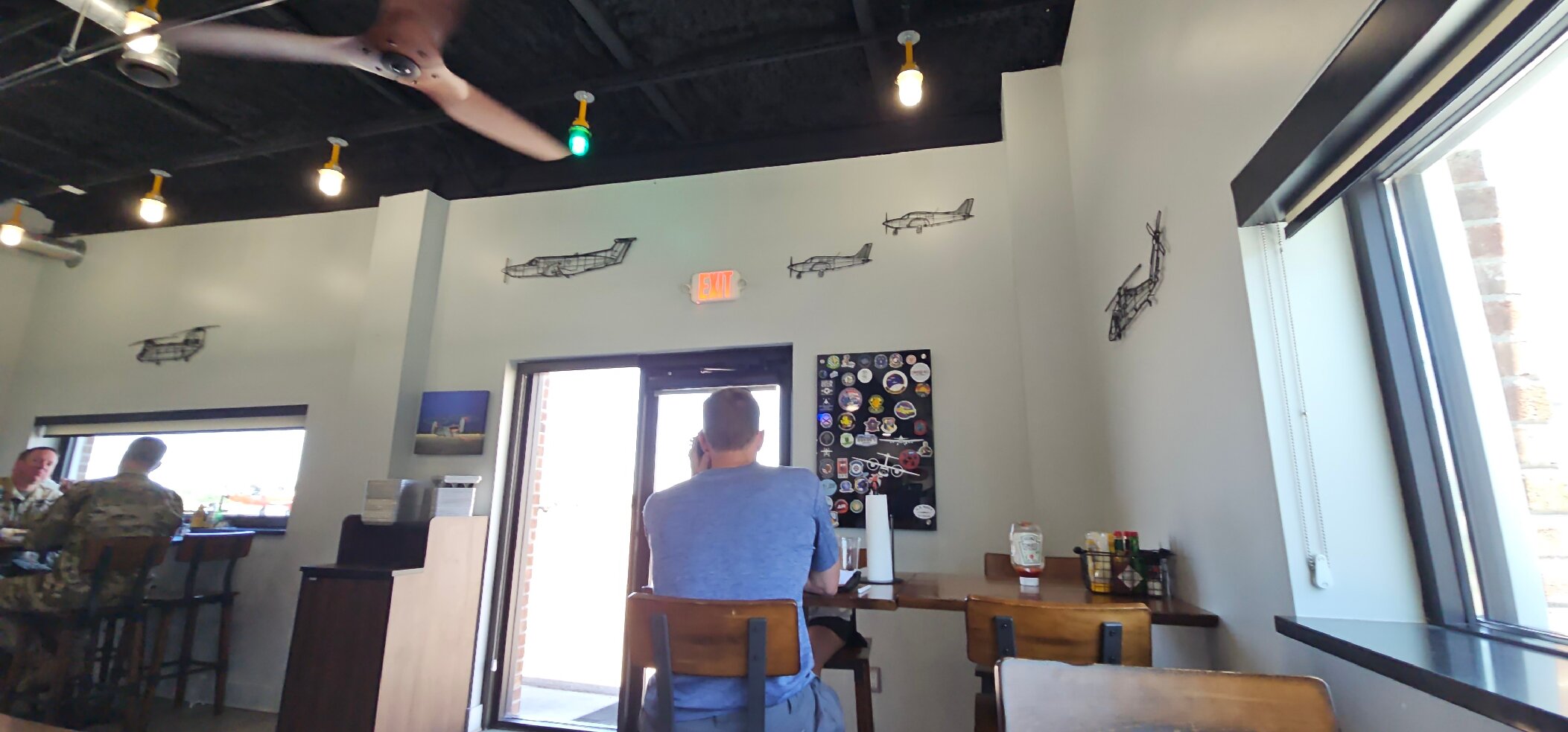 Plated sandwich and side dish served at Stick and Rudder Pub in Crestview, Florida