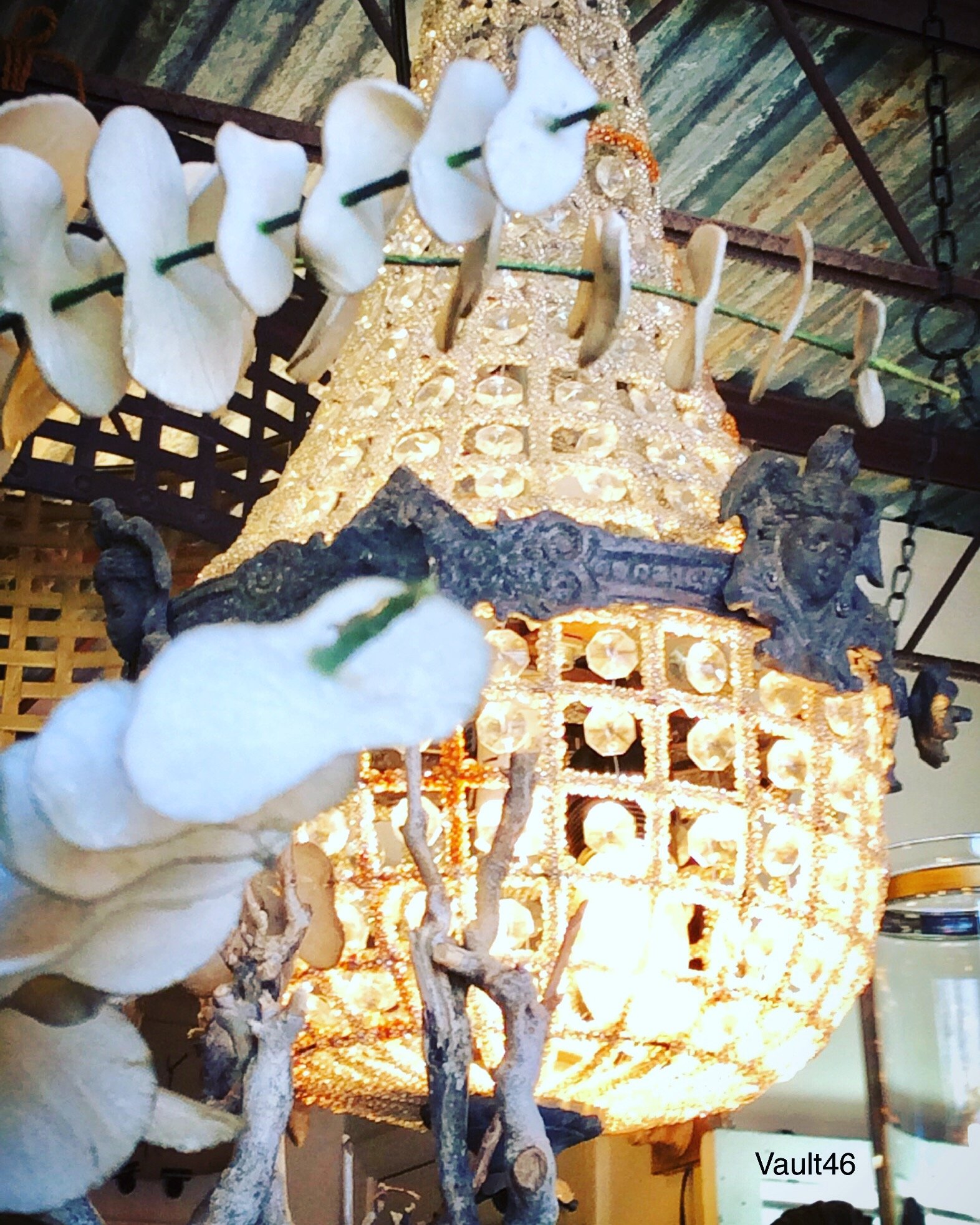 Vintage chandeliers and lighting fixtures for sale at Vault 46