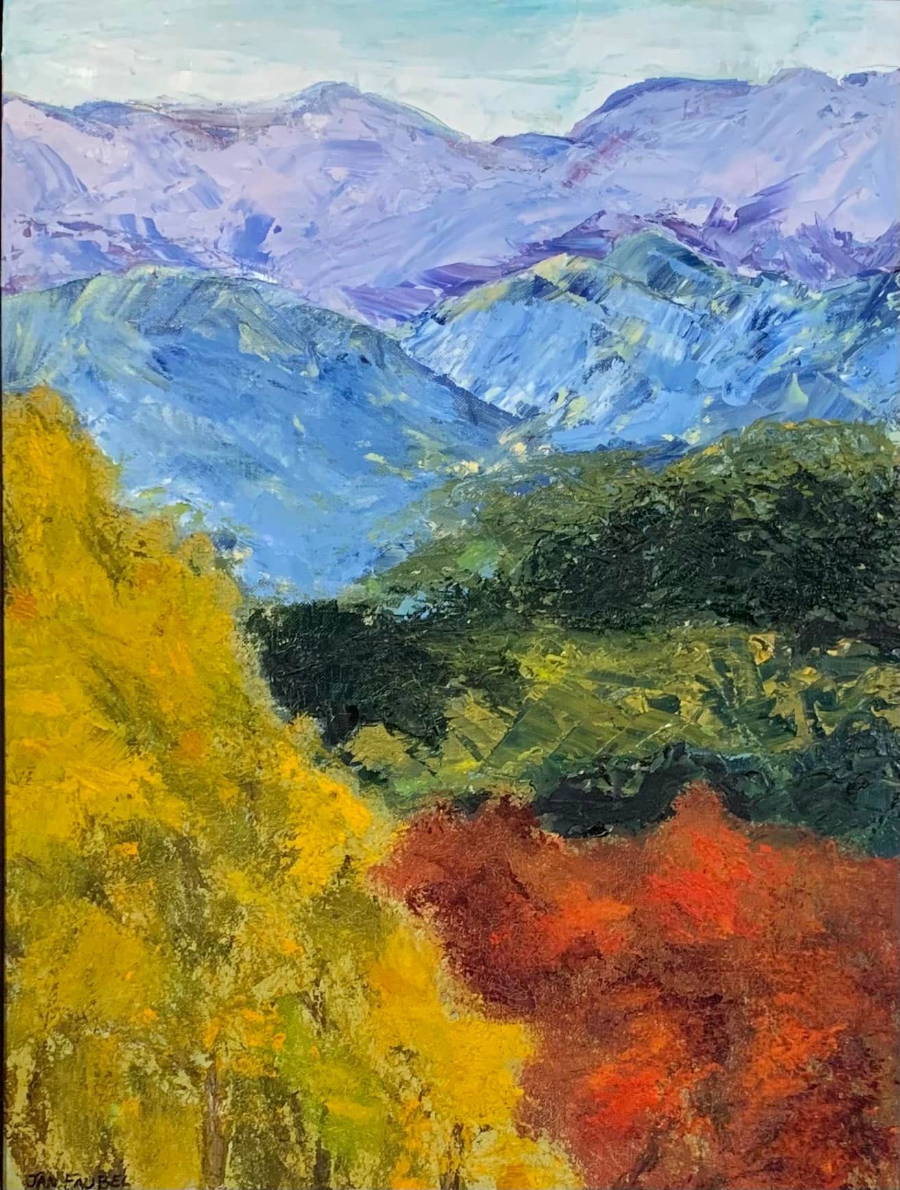 Framed artwork on display for sale at DeFuniak Springs Art Co-Op