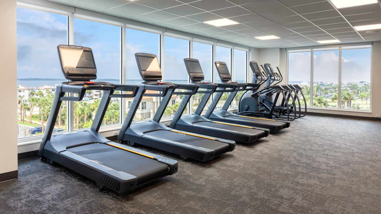 Fitness center at Fairfield Inn & Suites Pensacola Beach