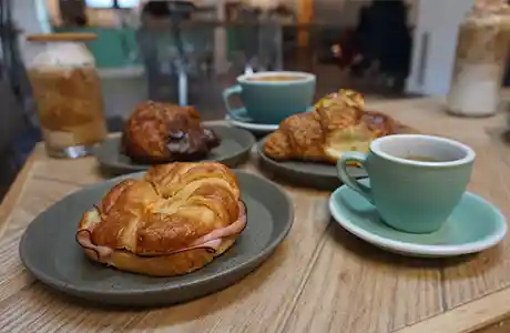 Pastries and grab-and-go food at Coastal Coffee & Cafe near Topsail Hill Preserve State Park