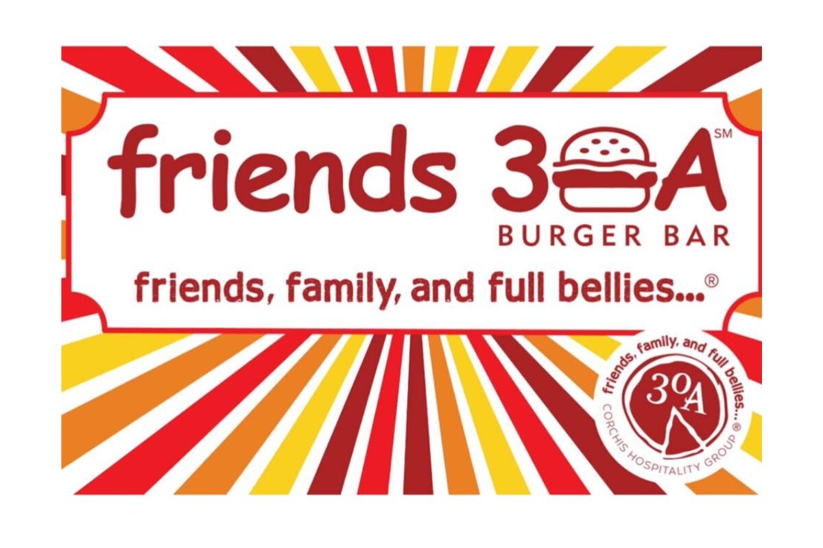 Storefront of Friends 30A Burger Bar in WaterSound Town Center