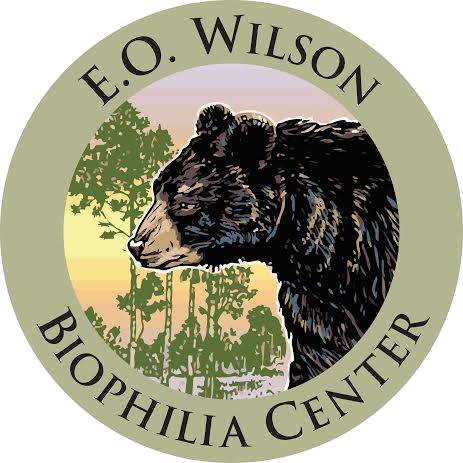E.O. Wilson Biophilia Center logo featuring a black bear