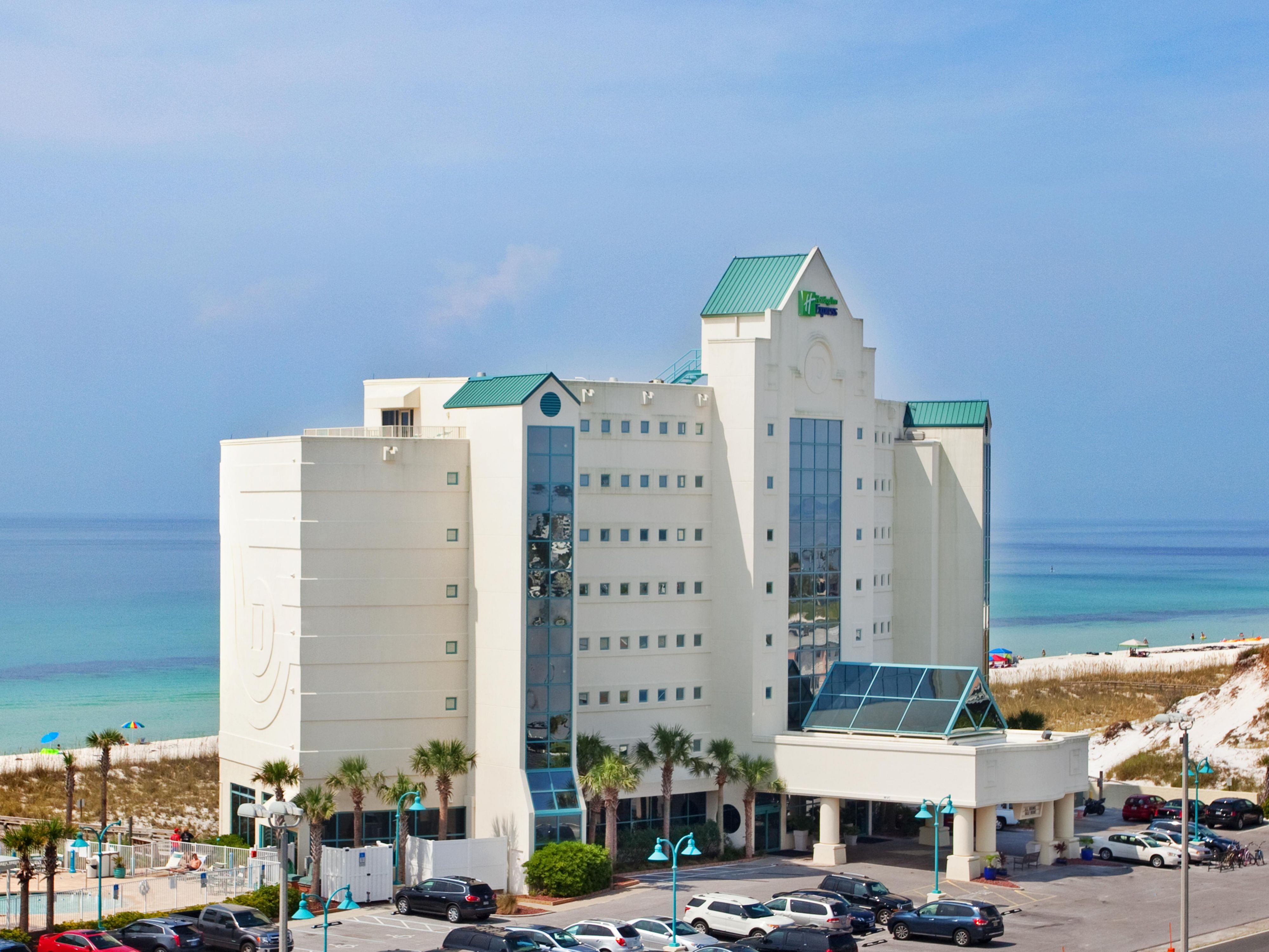 Exterior of Holiday Inn Express Pensacola Beach on the Gulf of Mexico